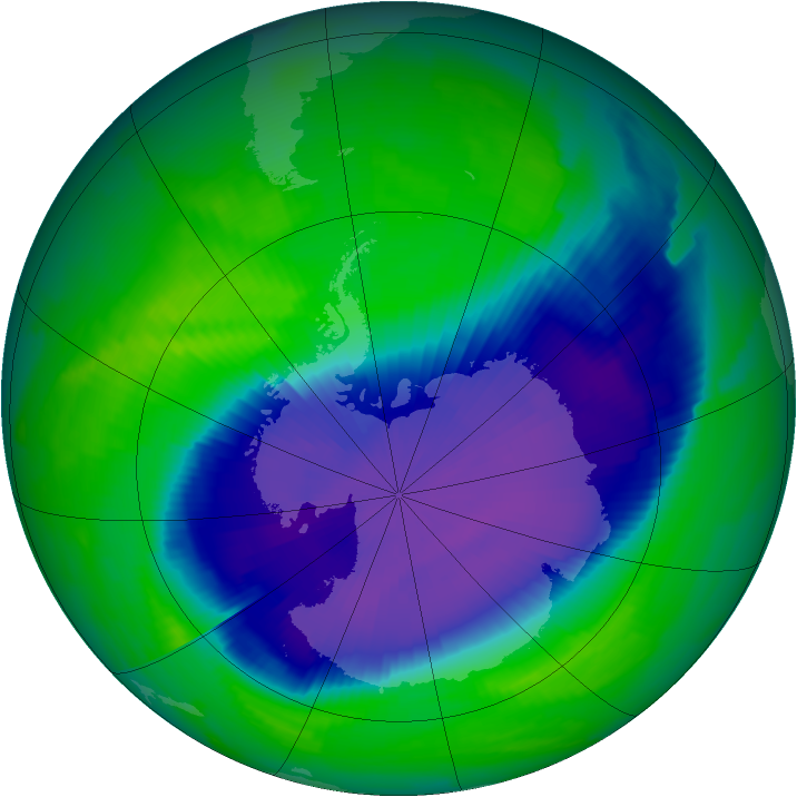Ozone Map 1996-10-21